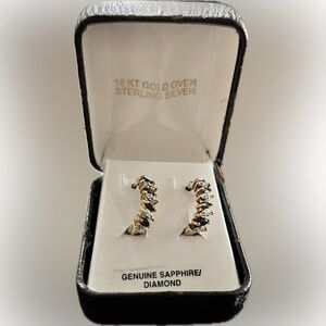 🌟🌟 NWOT Sapphire & Diamond Earrings!!!